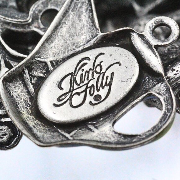 Splendid Kirks Folly Gray Butterflies Enchanting Dangle Christmas Tree Brooch - Picture 9 of 9